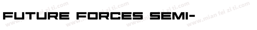 Future Forces Semi字体转换